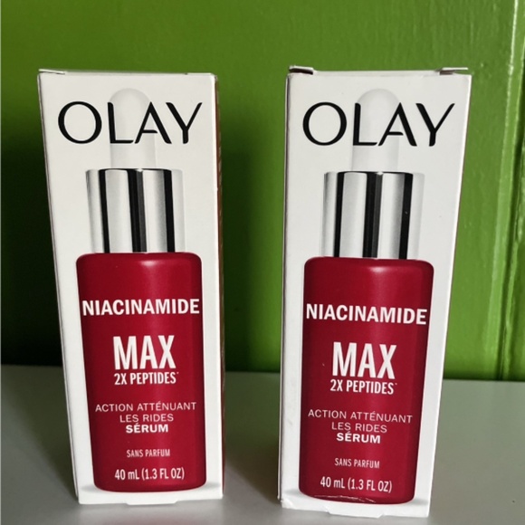 Lot 2 Olay Regenerist MAX Wrinkle Serum B3+ Peptides niacinamide Fragrance Free - Picture 1 of 1